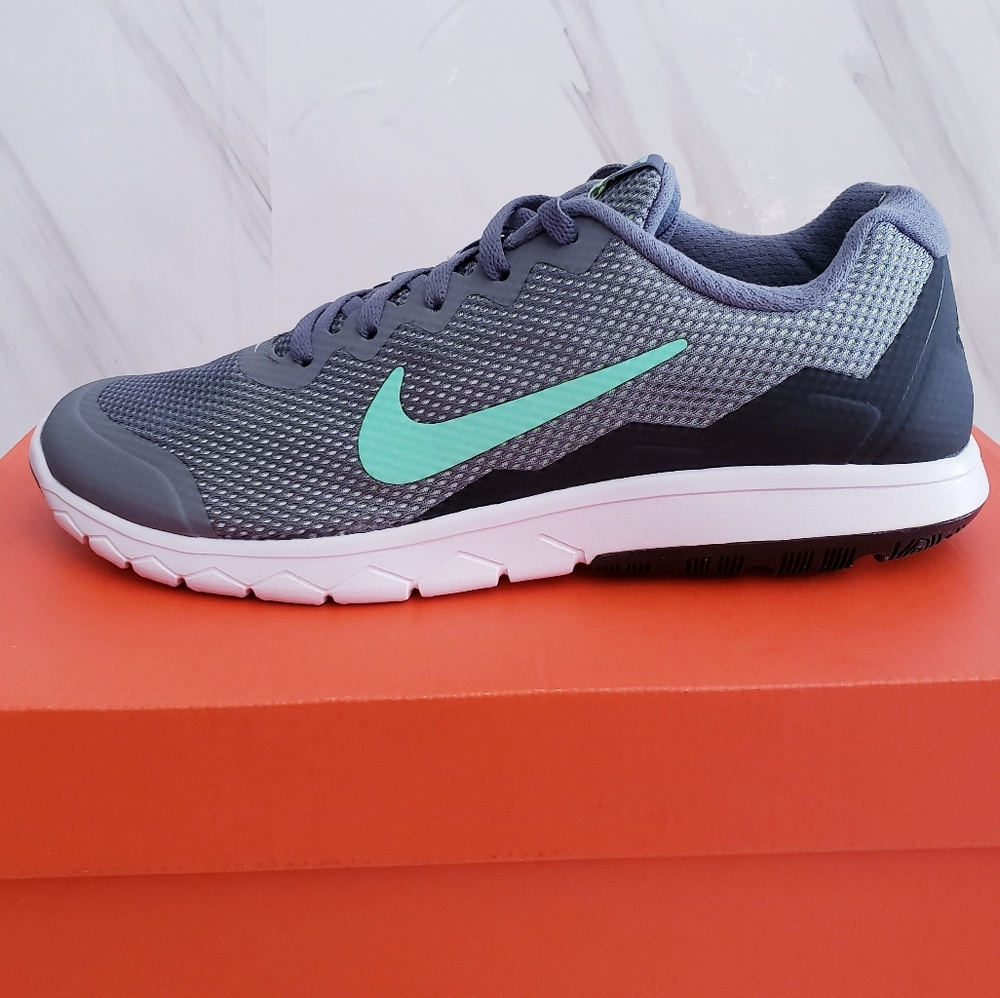 Nike Flex Experience RN 4 Wide Running Gray Shoes - Picture 2 of 14